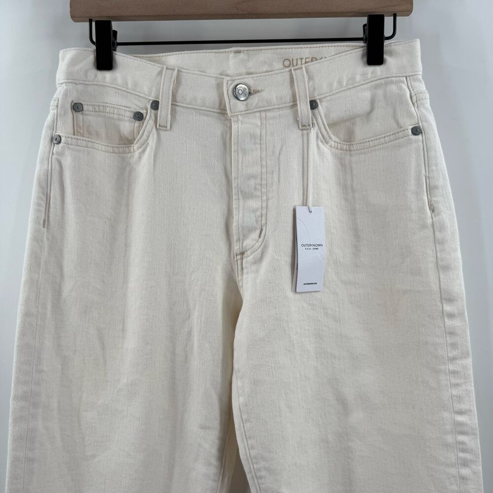 Outerknown S.E.A. Fillmore Boyfriend Jeans SZ 27 NWT Salt Organic Cotton Stretch - Picture 11 of 16